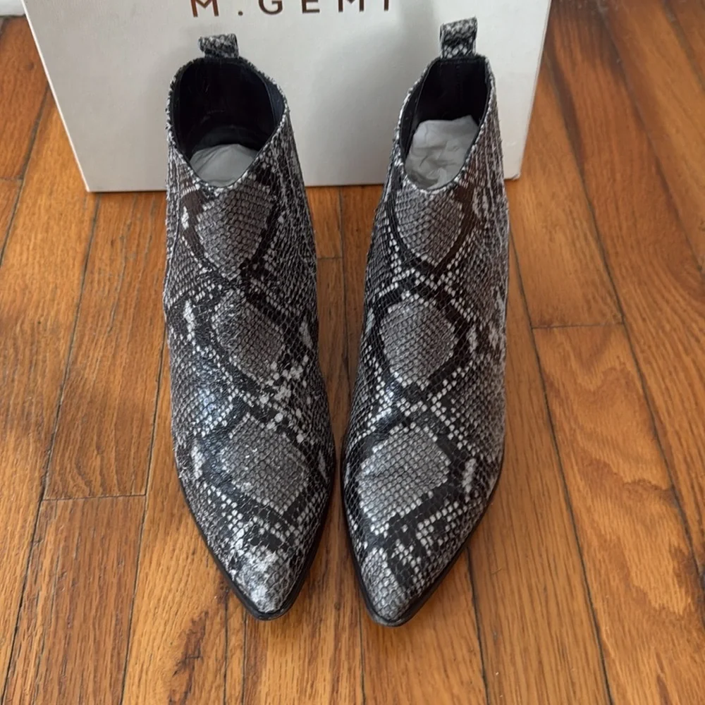 M Gemi The Natura Gray Snakeskin printed leather 39 - Picture 3 of 8